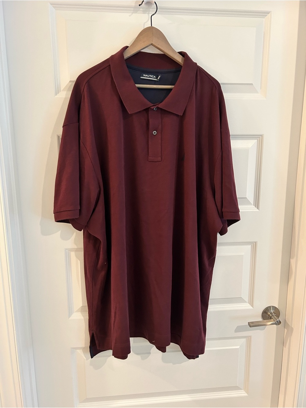 Nautica Men’s Polo Shirt Burgundy Size 4XL